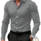 Men's Premium Slim Fit Long Sleeve Button Down Dress Shirt