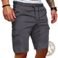 Men's Relaxed Drawstring Cotton Cargo Shorts