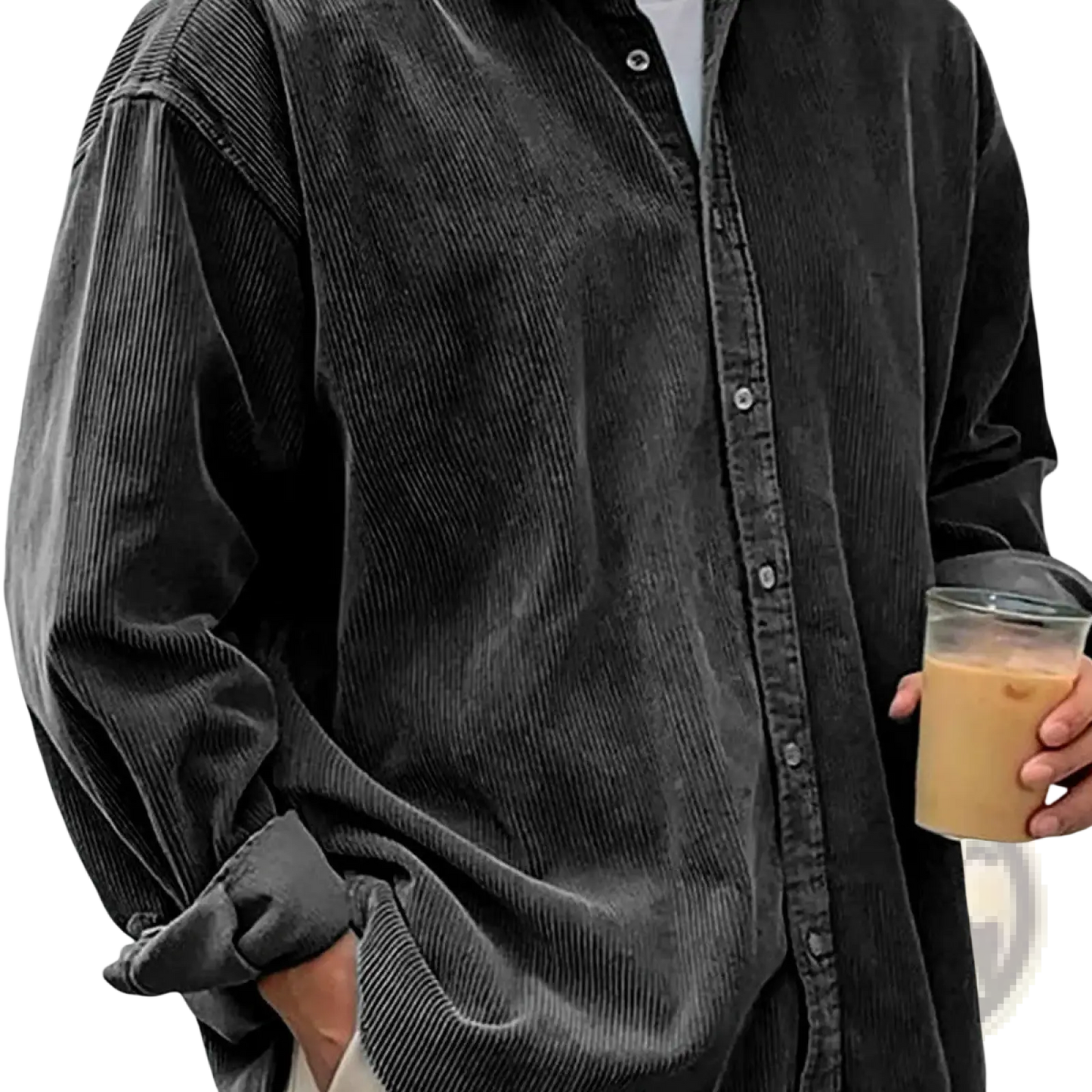 Men's Relaxed Fit Corduroy Shirt Jacket