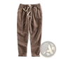 Men's Relaxed Fit Drawstring Linen Joggers