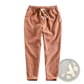 Men's Relaxed Fit Drawstring Linen Joggers
