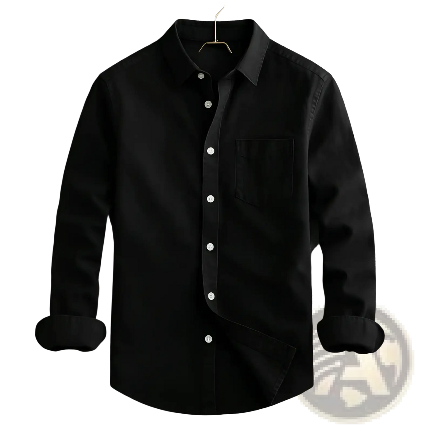 Men's Relaxed Fit Long Sleeve Cotton Linen Shirt