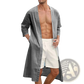 Men's Relaxed Fit Open Front Kimono Cardigan