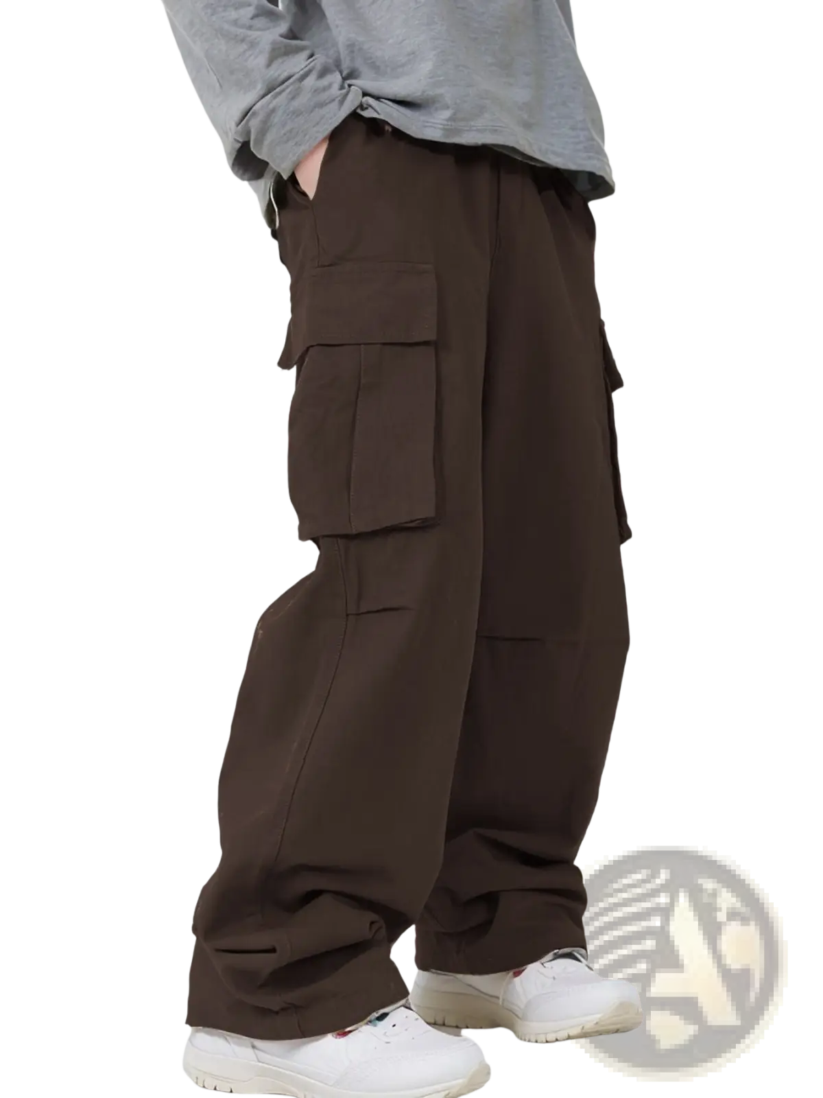 Men's Relaxed Straight Leg Cargo Track Pants