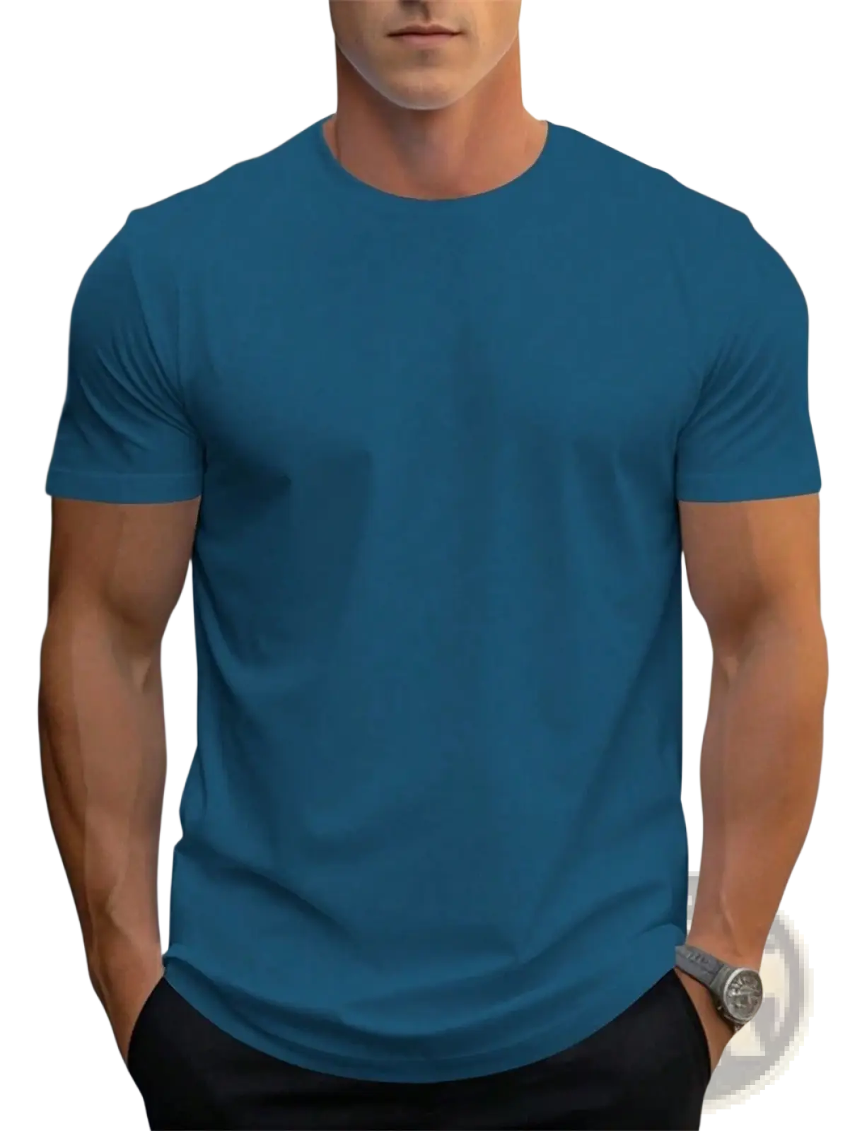 Men's Retro Linen Blend Loose Fit Short Sleeve t Shirt