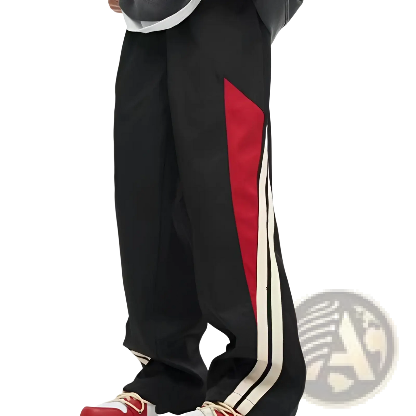 Men's Retro Striped Athletic Track Pants