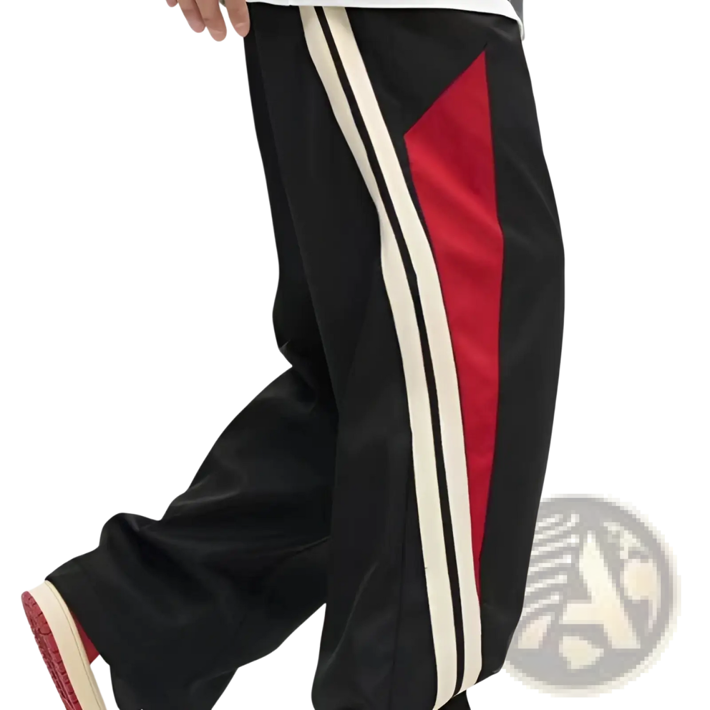 Men's Retro Striped Athletic Track Pants