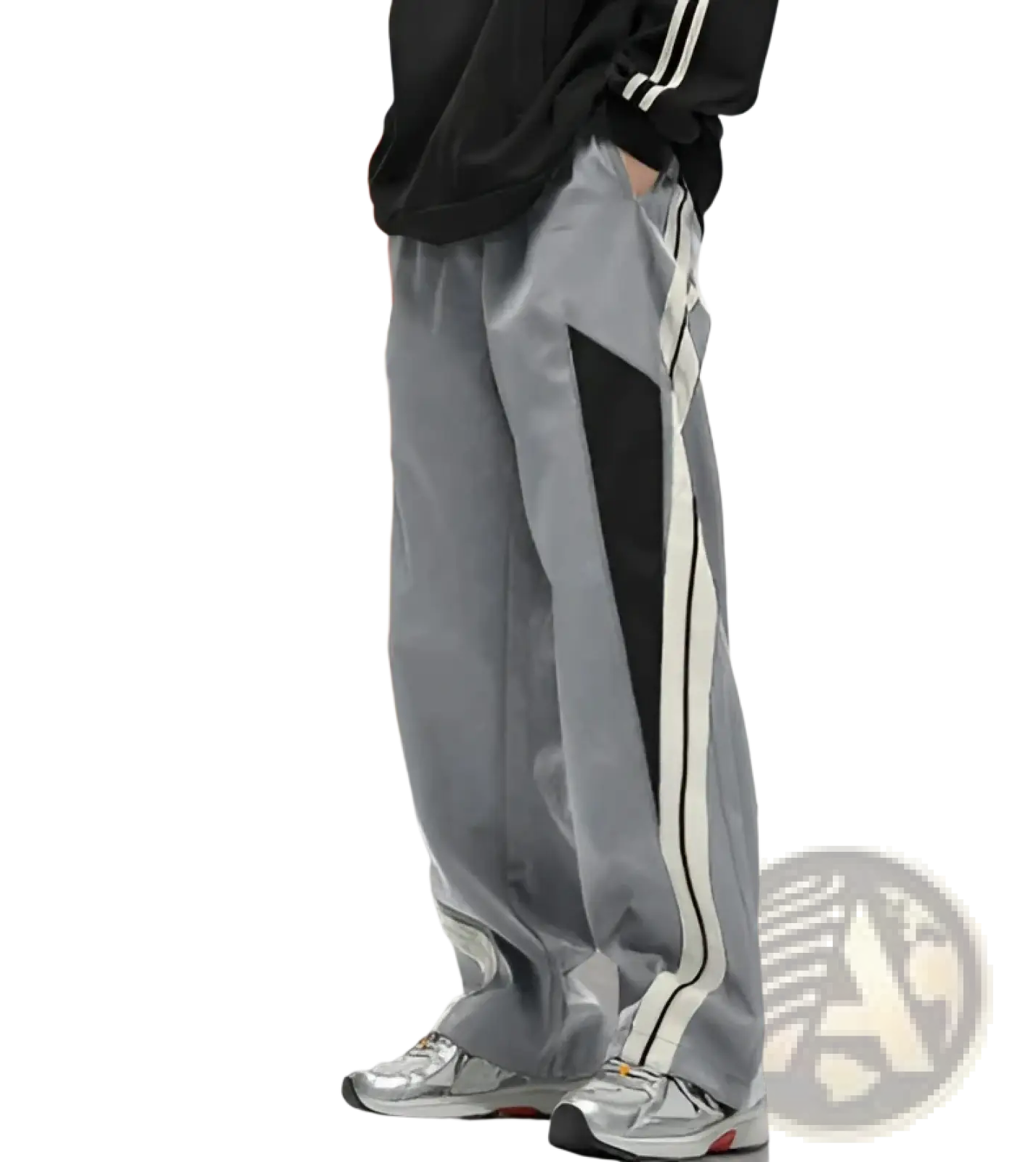 Men's Retro Striped Athletic Track Pants