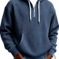 Men's Ribbed Corduroy Half Zip Pullover Hoodie