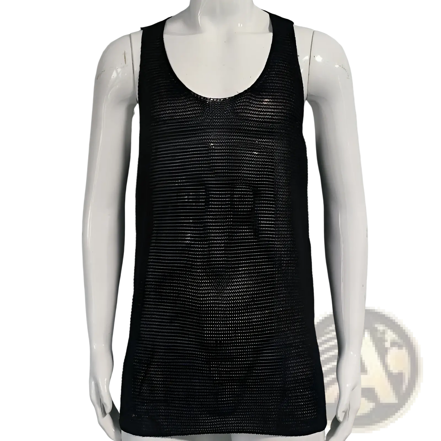 Men's Ribbed Knit Scoop Neck Sleeveless Vest