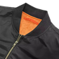 Men's Satin Bomber Jacket with Contrast Lining