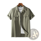 Men's Short Sleeve Cotton Hemp Workwear Shirt