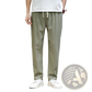 Men's Slim Fit Cotton Linen Tapered Joggers