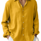 Men's Slim Fit Digital Print Linen Blend Casual Shirt