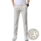 Men's Slim Fit Elastic Cotton Straight Leg Chino Pants