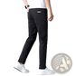 Men's Slim Fit Elastic Cotton Straight Leg Chino Pants