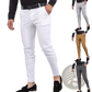 Men's Slim Fit Modern Cotton Blend Pencil Trousers