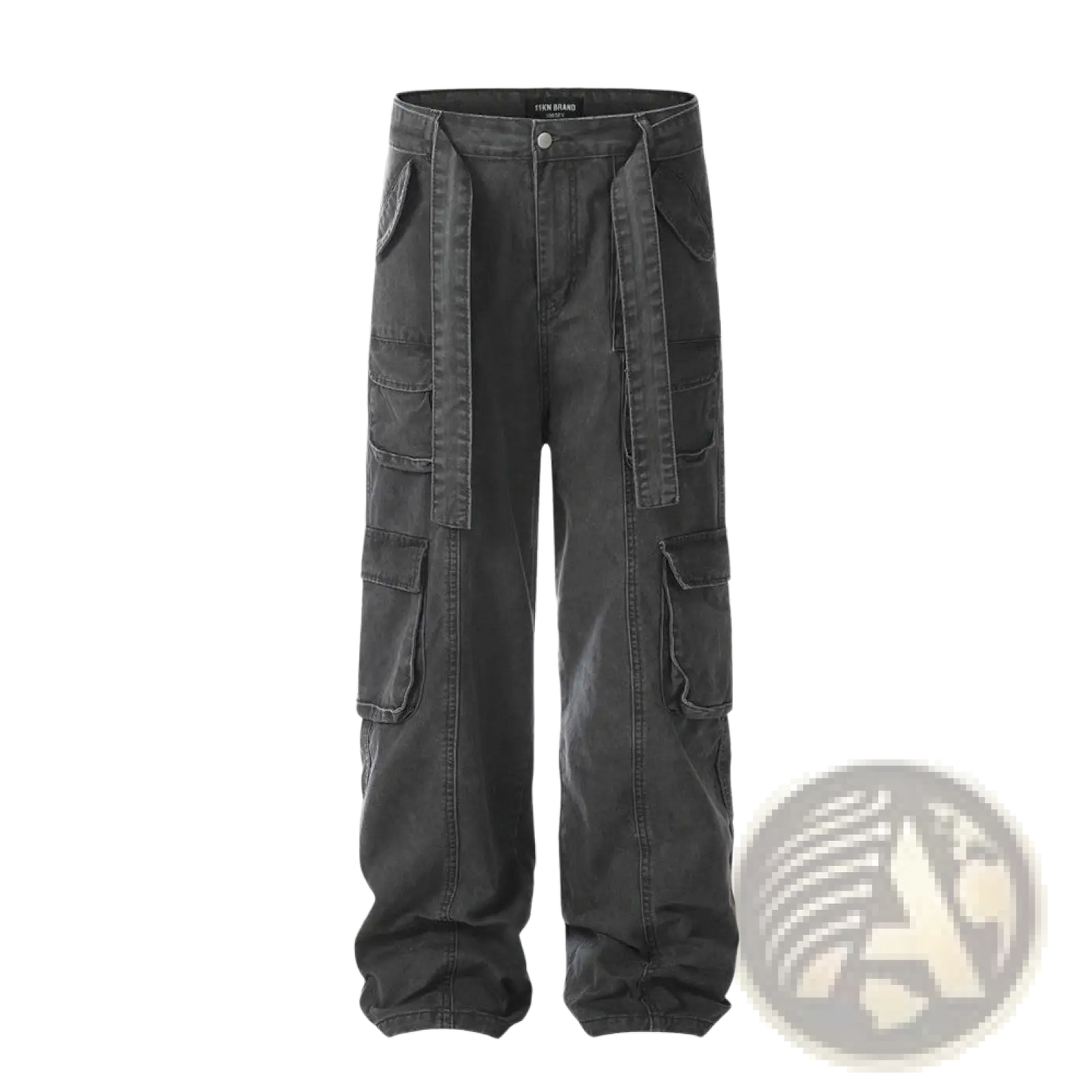 Men's Slim Fit Multi Pocket Cotton Denim Cargo Overalls