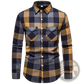 Men's Slim Fit Plaid Flannel Button Up Shirt