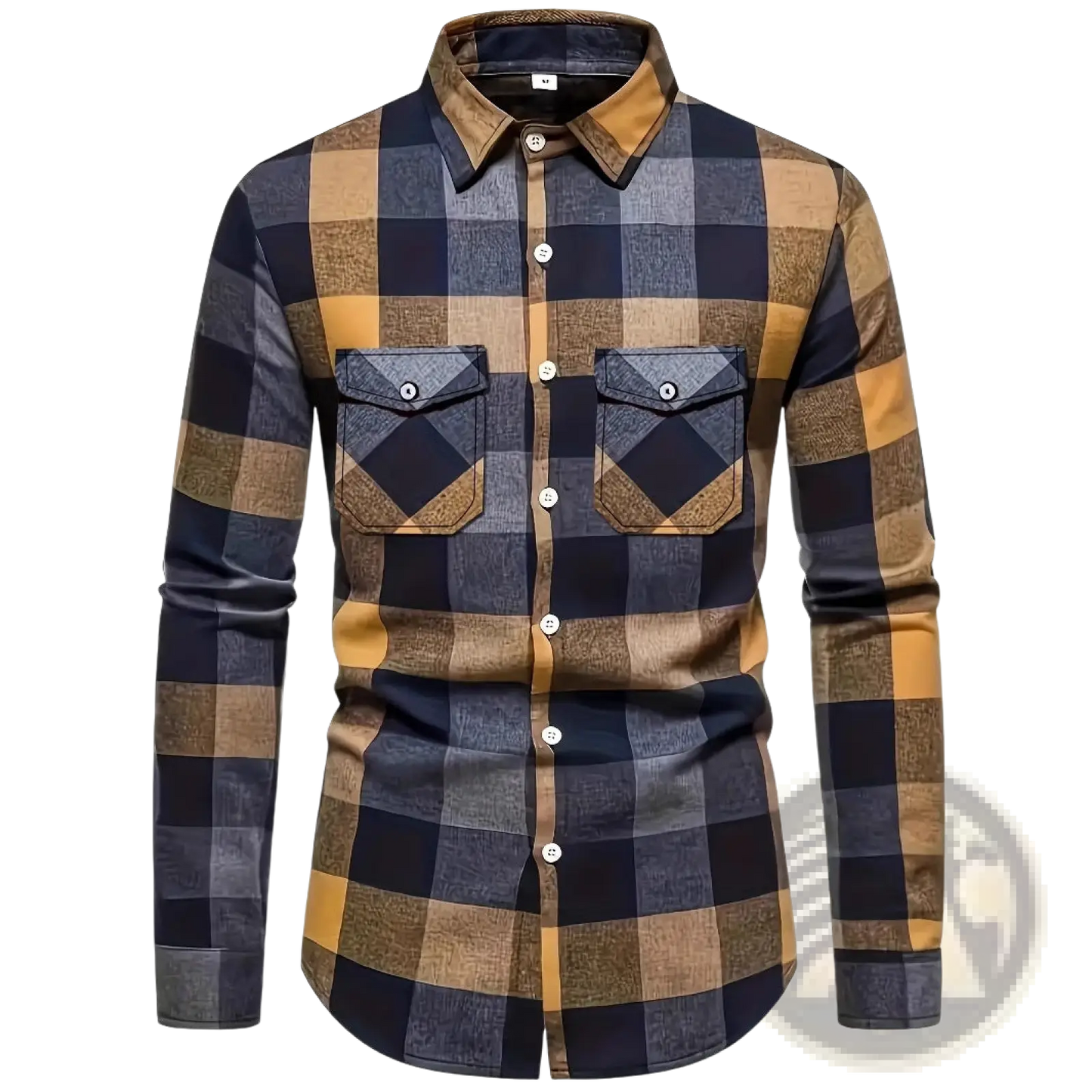Men's Slim Fit Plaid Flannel Button Up Shirt