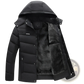 Men's Slim Fit Quilted Winter Jacket with Fleece Lining