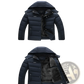 Men's Slim Fit Quilted Winter Jacket with Fleece Lining