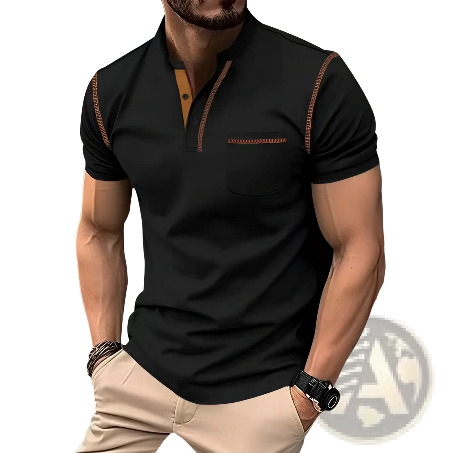 Men's Slim Fit Short Sleeve Henley and Polo Shirts