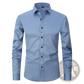 Men's Slim Fit Stretch Satin Long Sleeve Dress Shirt