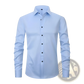 Men's Slim Fit Stretch Satin Long Sleeve Dress Shirt