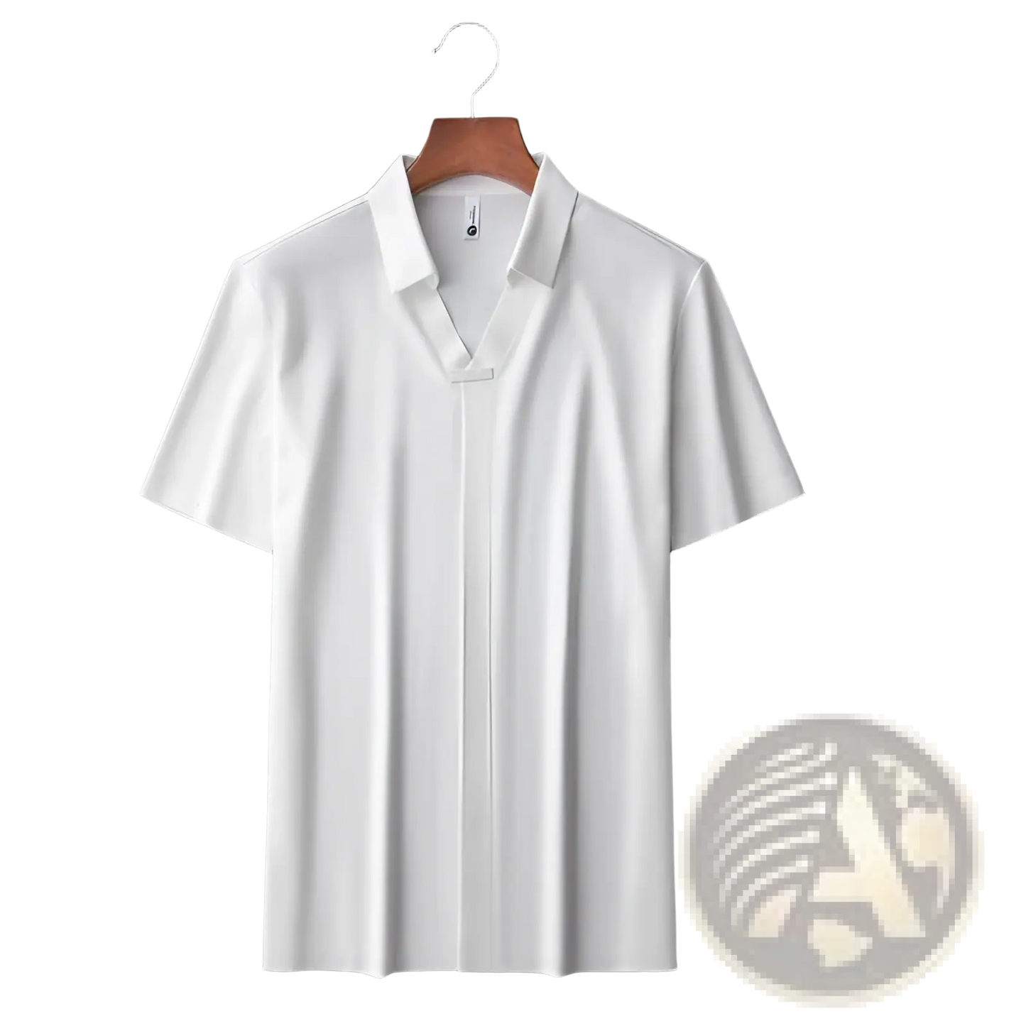 Men's Slim Fit Textured Cotton Blend Polo Shirt