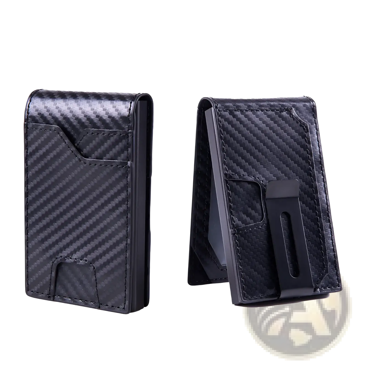 Men's Slim Rfid Blocking Pop Up Wallet with Money Clip