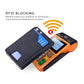 Men's Slim Rfid Blocking Pop Up Wallet with Money Clip
