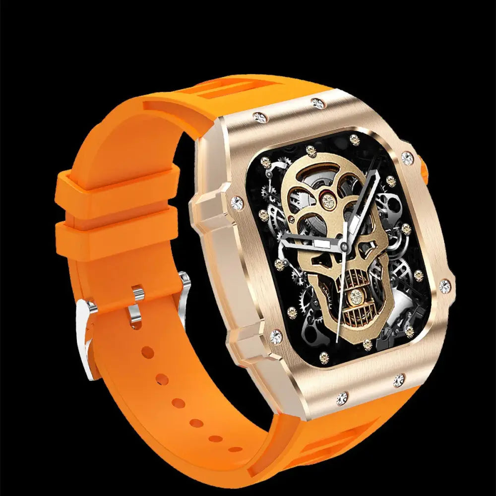 Men's Waterproof Skeleton Dial Smart Health Watch