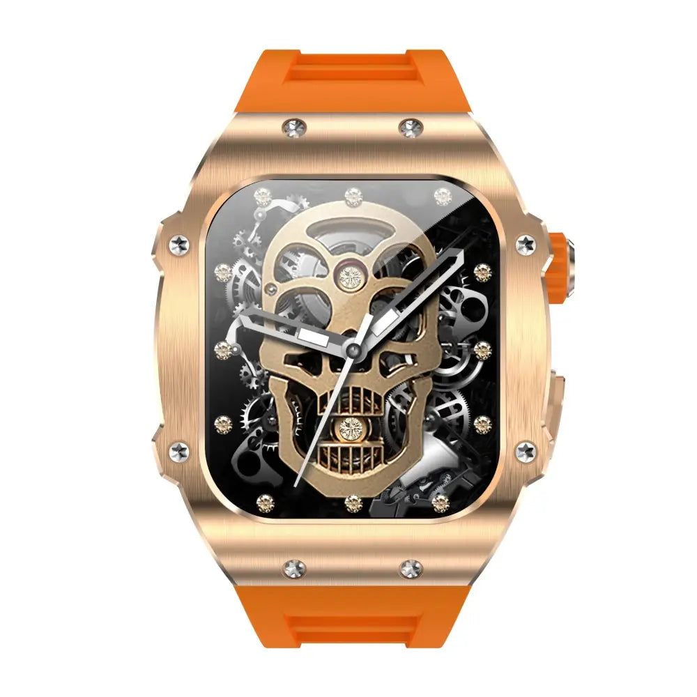Men's Waterproof Skeleton Dial Smart Health Watch