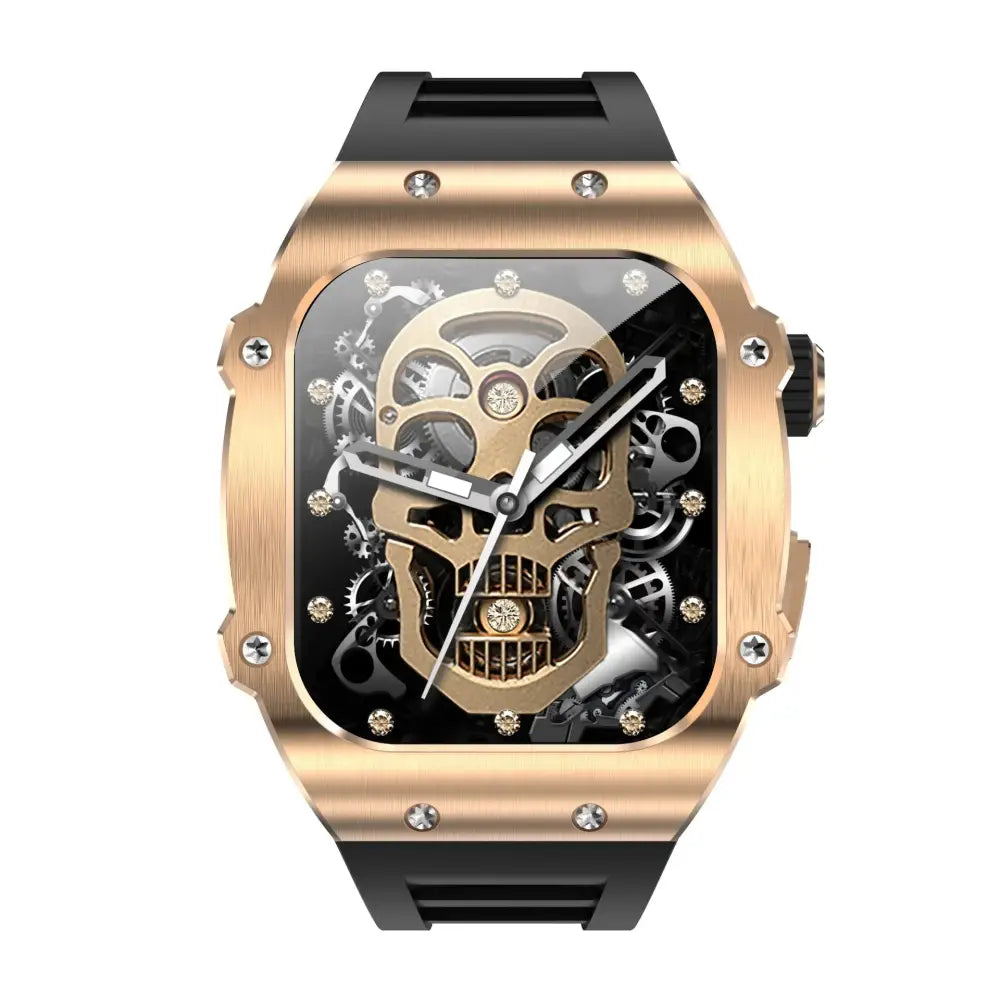 Men's Waterproof Skeleton Dial Smart Health Watch