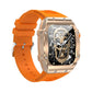 Men's Waterproof Skeleton Dial Smart Health Watch