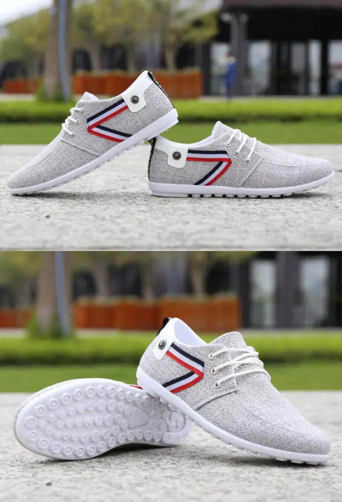 Men's Breathable Soft Sole Canvas Leisure Sneakers