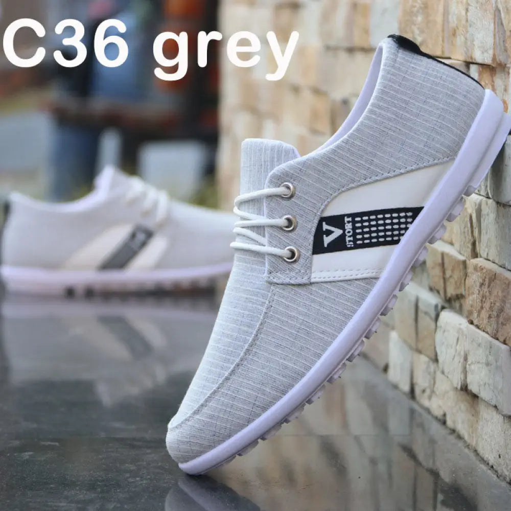 Men's Breathable Soft Sole Canvas Leisure Sneakers