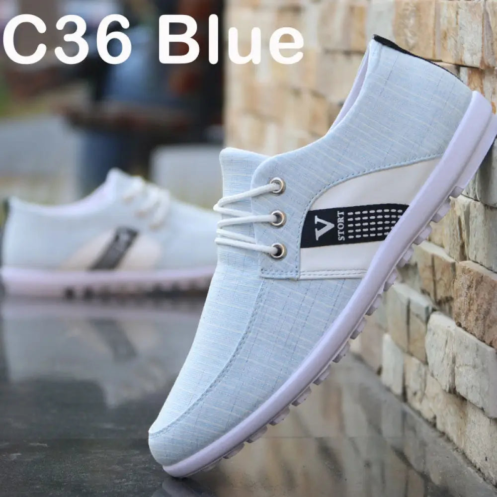 Men's Breathable Soft Sole Canvas Leisure Sneakers