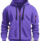 Men's Sport Casual Fleece Lined Zipper Hoodie Jacket