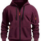 Men's Sport Casual Fleece Lined Zipper Hoodie Jacket