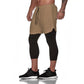 Men's Camouflage Quick Dry 2-in-1 Training Shorts