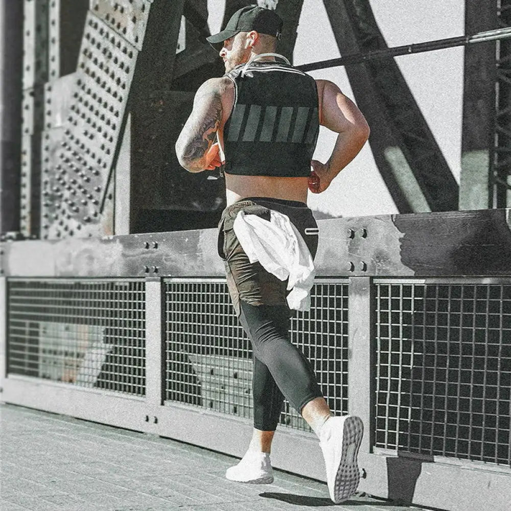 Men's Camouflage Quick Dry 2-in-1 Training Shorts