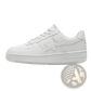 Men's Star Emblem Thick Sole Leather Sneakers