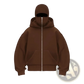 Men's Streetwear Hooded Fleece Zip Up Baseball Jacket