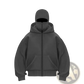 Men's Streetwear Hooded Fleece Zip Up Baseball Jacket