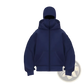 Men's Streetwear Hooded Fleece Zip Up Baseball Jacket
