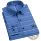 Men's Striped Cotton Embroidered Button Down Shirt
