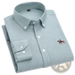 Men's Striped Cotton Embroidered Button Down Shirt