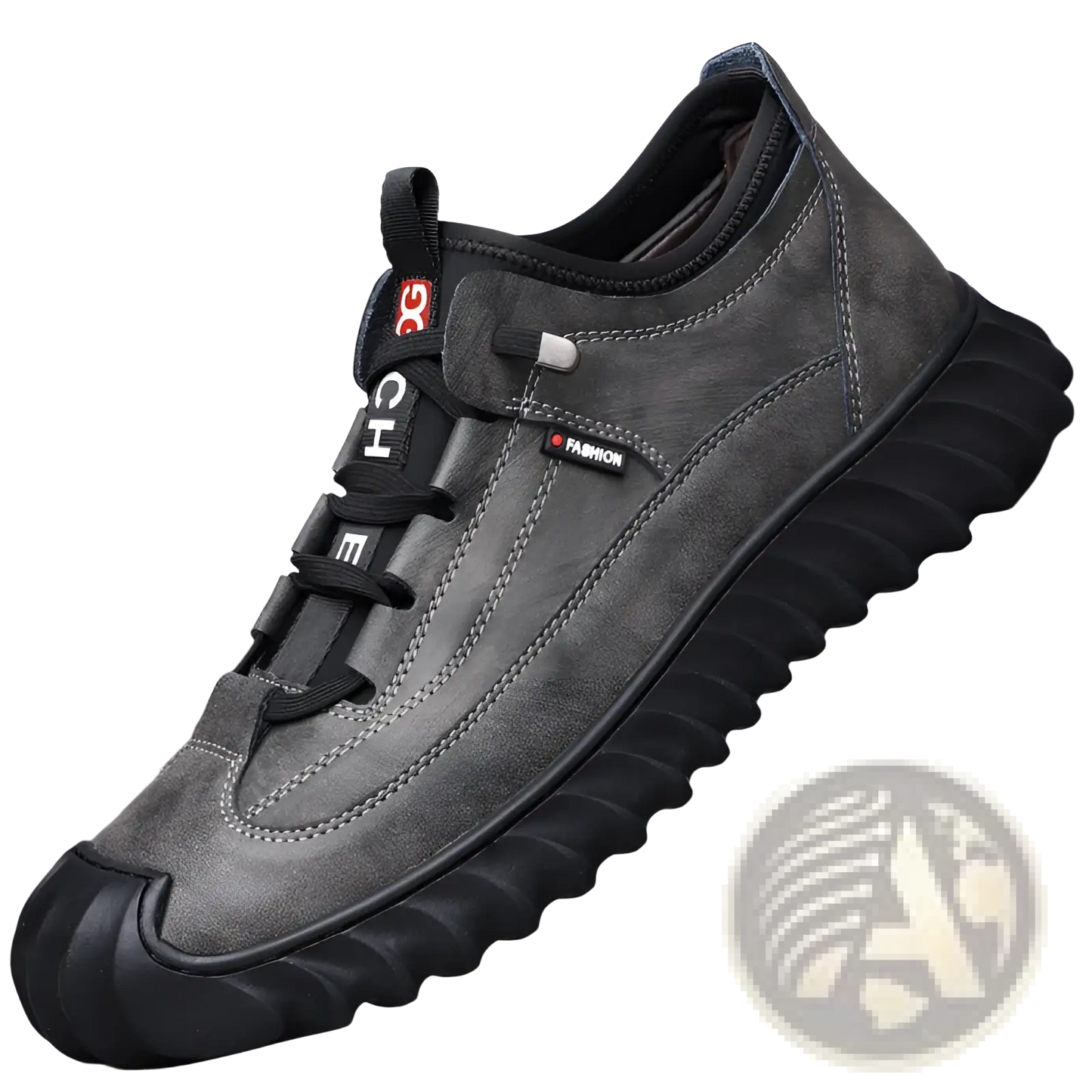 Men's Suede Casual Sneakers with Chunky Rubber Sole